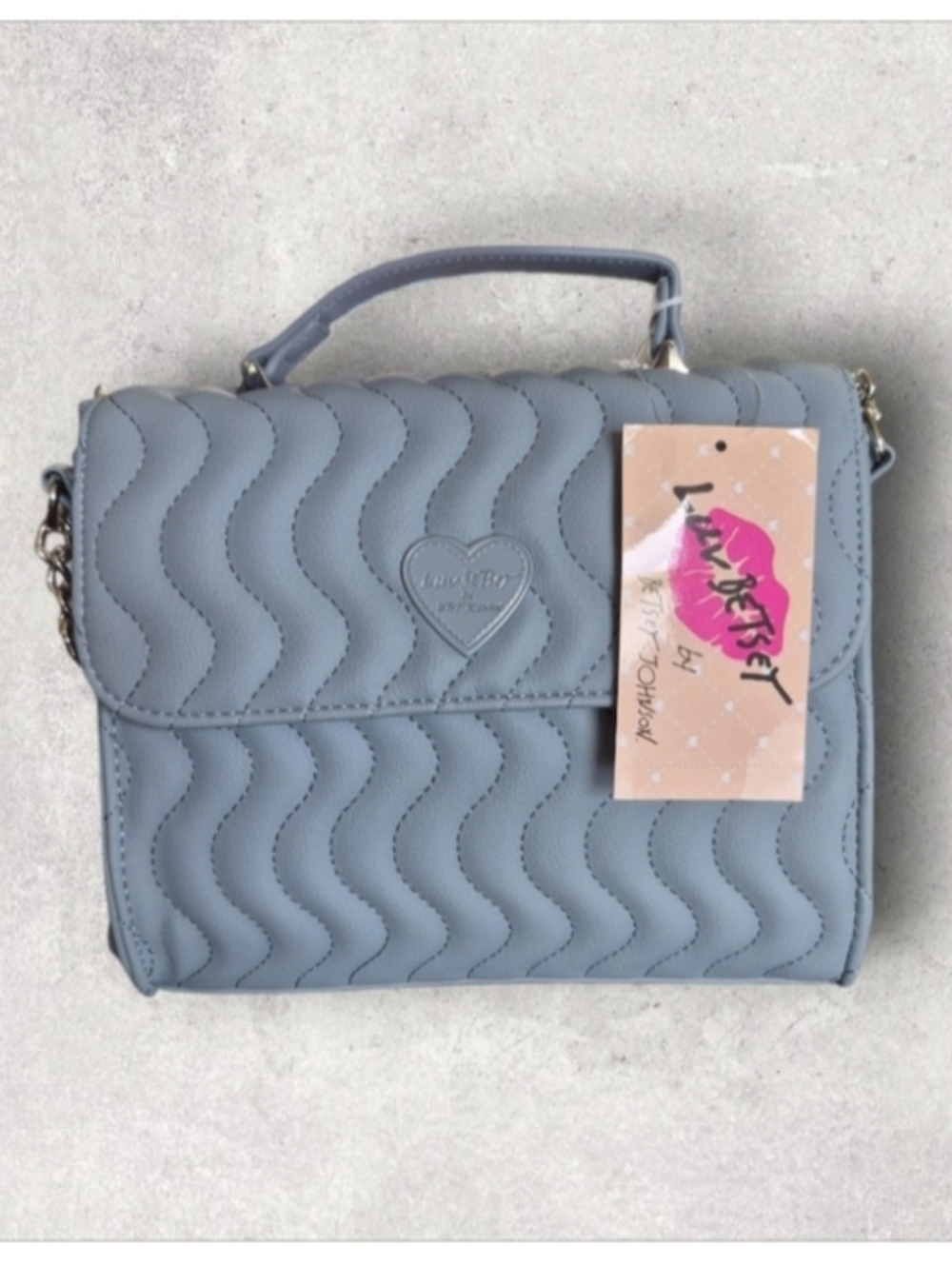 Luv Betsey by Betsey Johnson LBADDY Quilted Crossbody Cinderella blue - Picture 3 of 10
